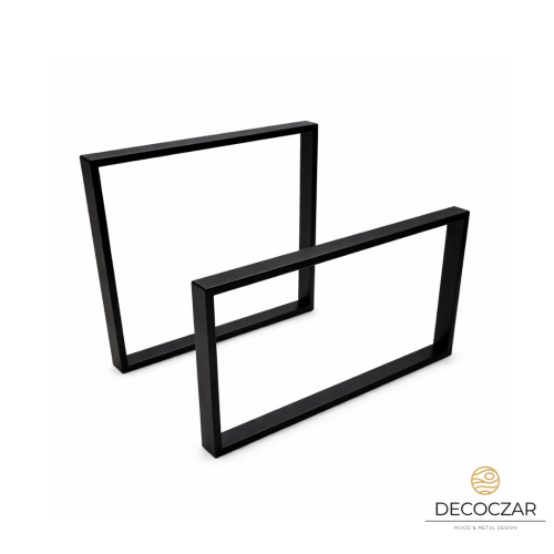 NOGI METALOWE STELAŻ PODSTAWA DO STOŁU 2 SZT 90x60 cm 2 szt