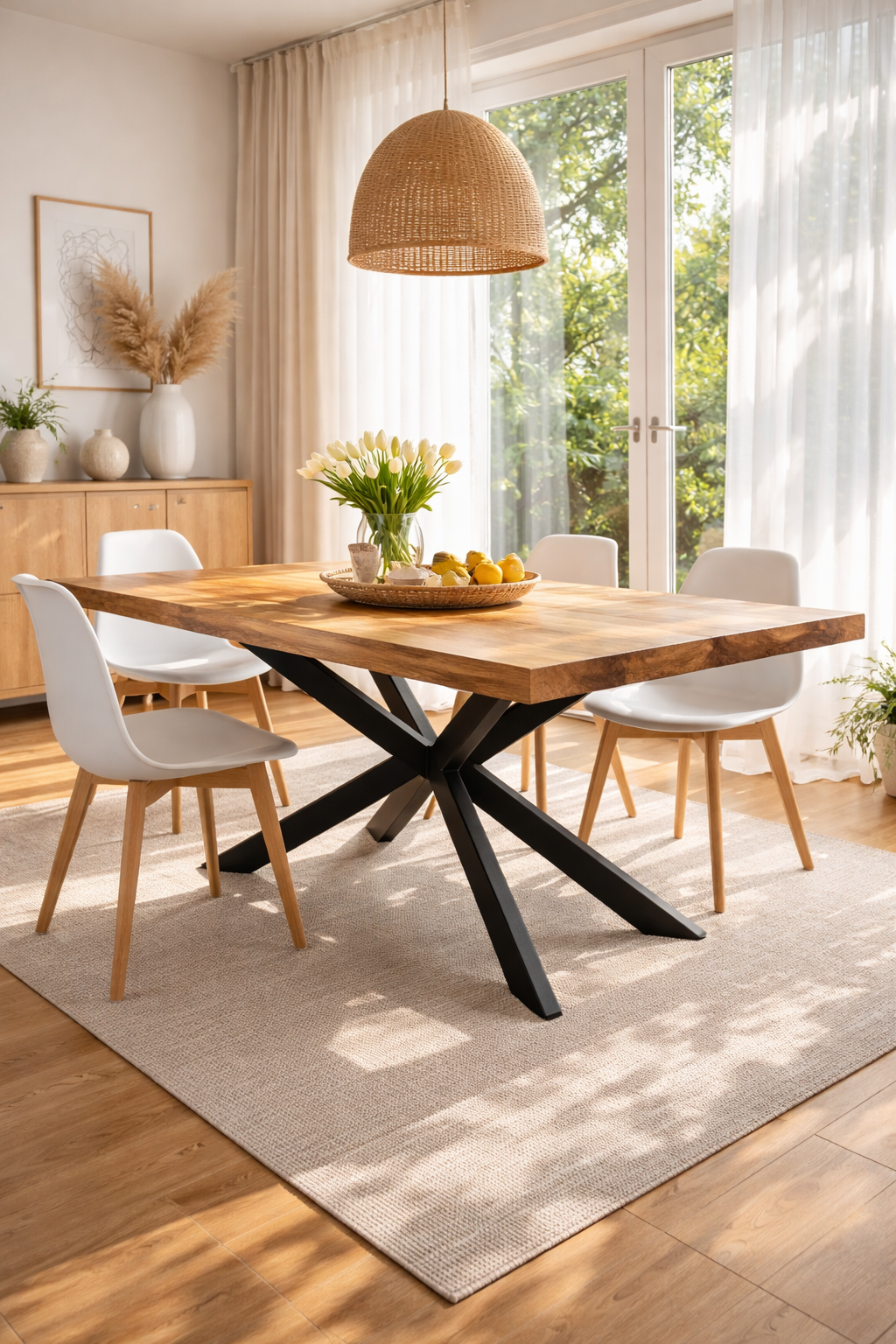 NOGA DO STOŁU / PODSTAWA METALOWA PAJĄK - obrazek 2