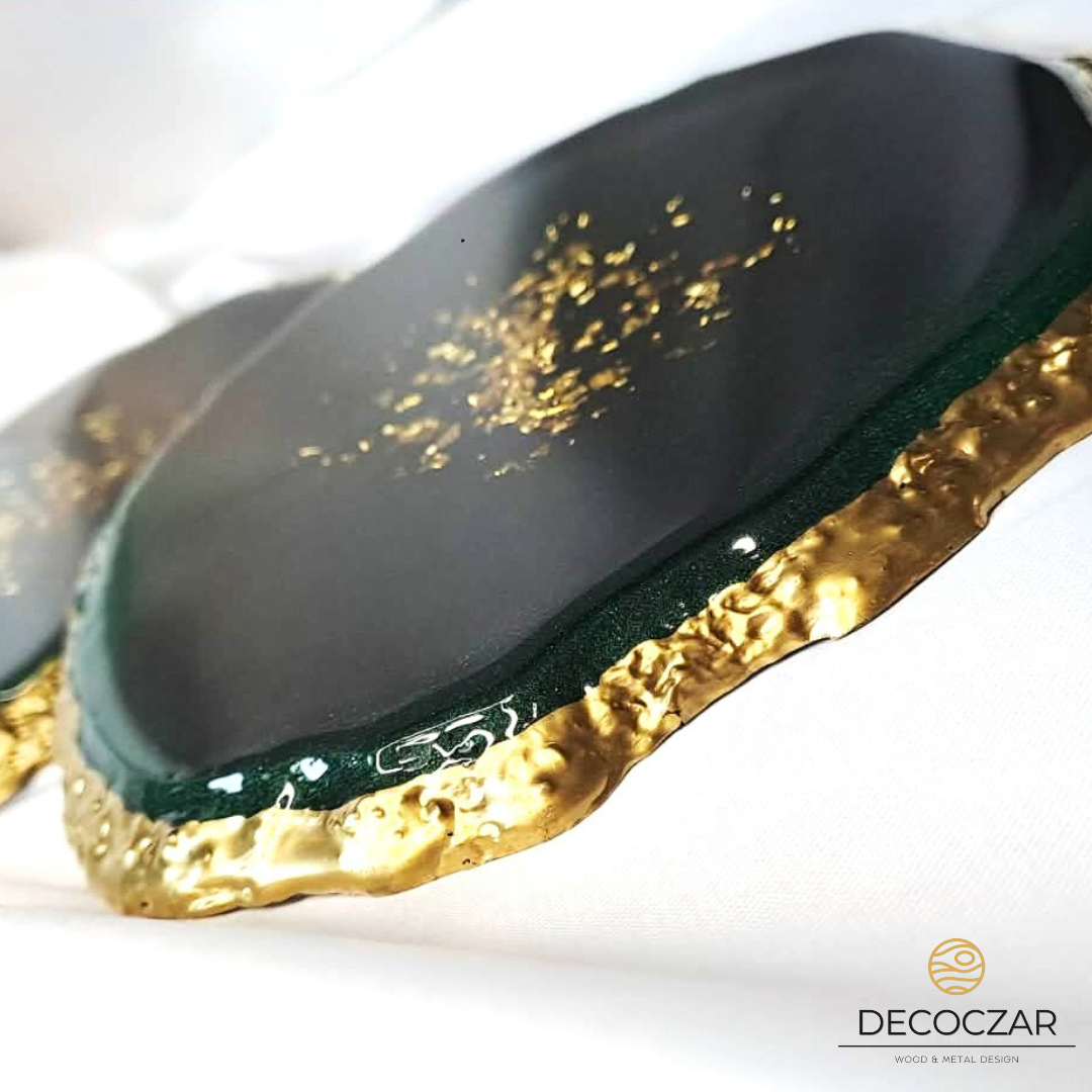 PODKŁADKA "BUTELKOWA ZIELEŃ AURA" 2 szt - obrazek 7