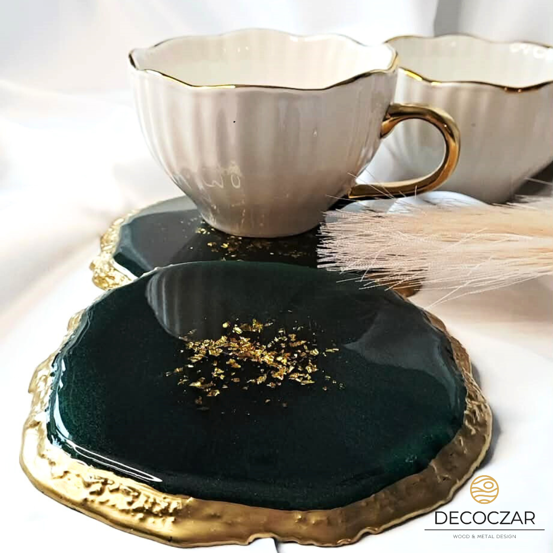 PODKŁADKA "BUTELKOWA ZIELEŃ AURA" 2 szt - obrazek 5