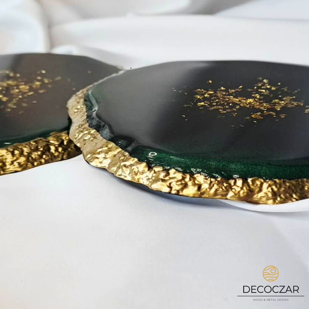 PODKŁADKA "BUTELKOWA ZIELEŃ AURA" 2 szt - obrazek 6