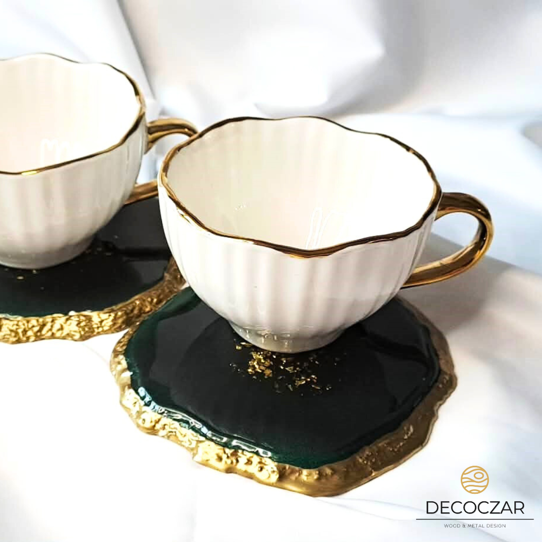 PODKŁADKA "BUTELKOWA ZIELEŃ AURA" 2 szt - obrazek 3