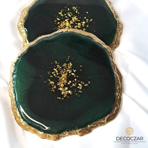 PODKŁADKA "BUTELKOWA ZIELEŃ AURA" 2 szt