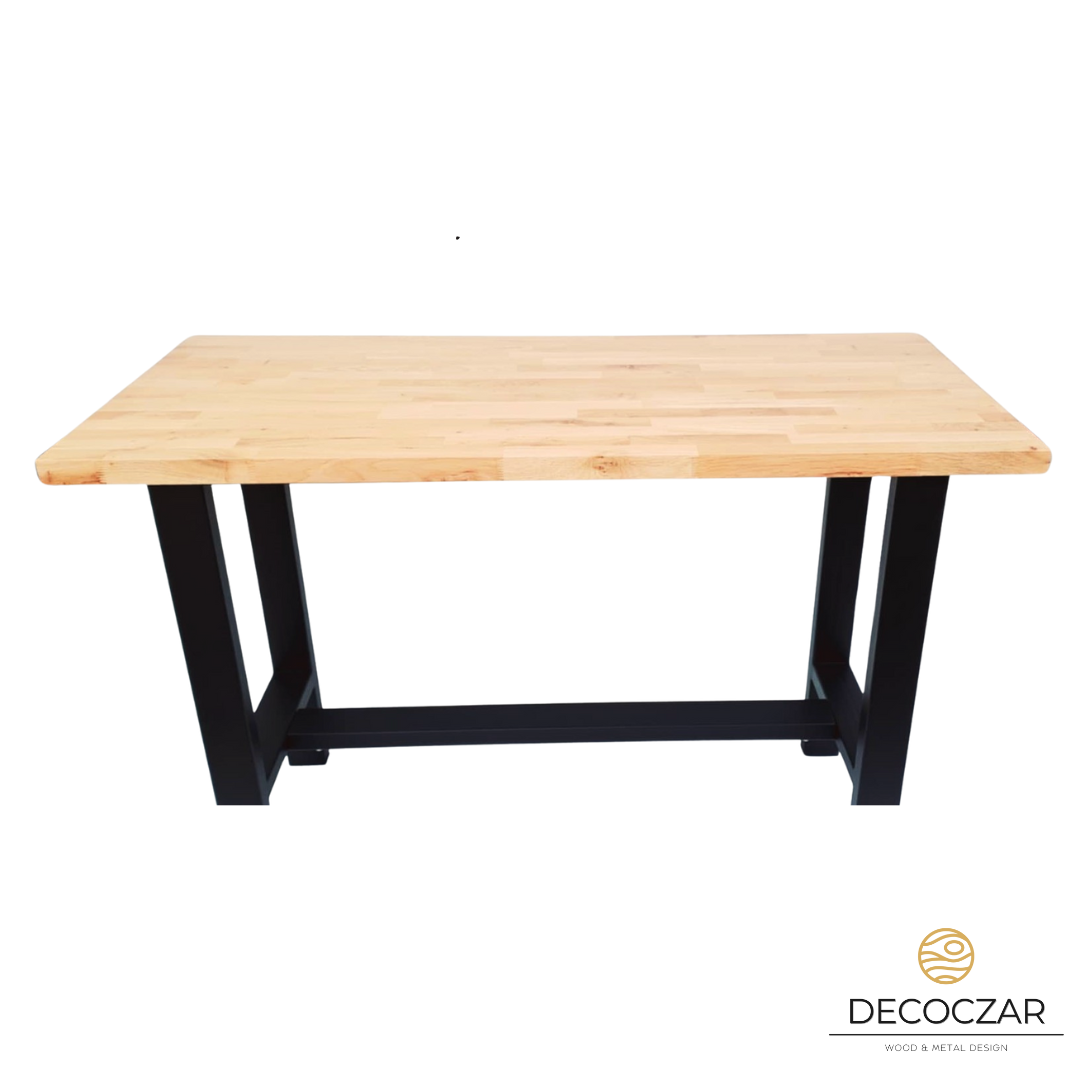 STÓŁ BAROWY DĘBOWY LOFT INDUSTRIALNY - obrazek 5