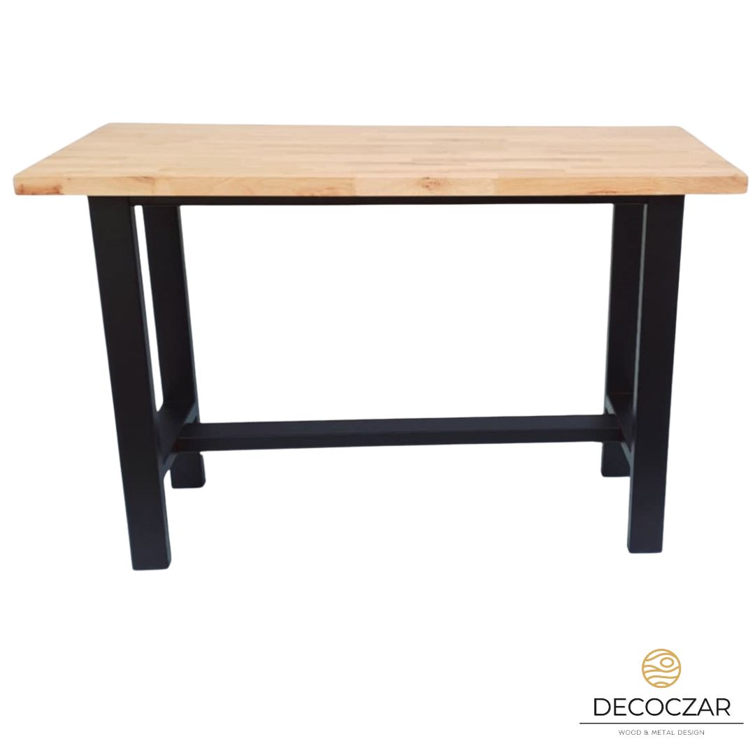 STÓŁ BAROWY DĘBOWY LOFT INDUSTRIALNY - obrazek 8