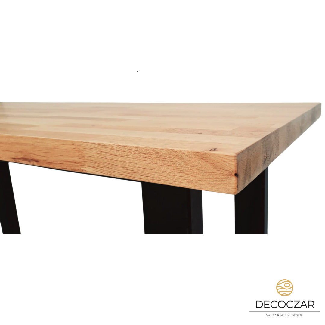 STÓŁ BAROWY DĘBOWY LOFT INDUSTRIALNY - obrazek 4