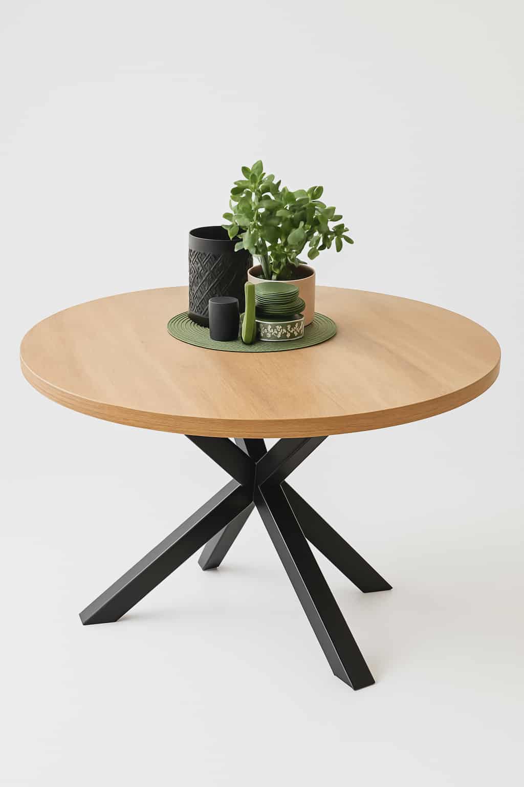 STÓŁ OKRĄGŁY INDUSTRIALNY METALOWE NOGI