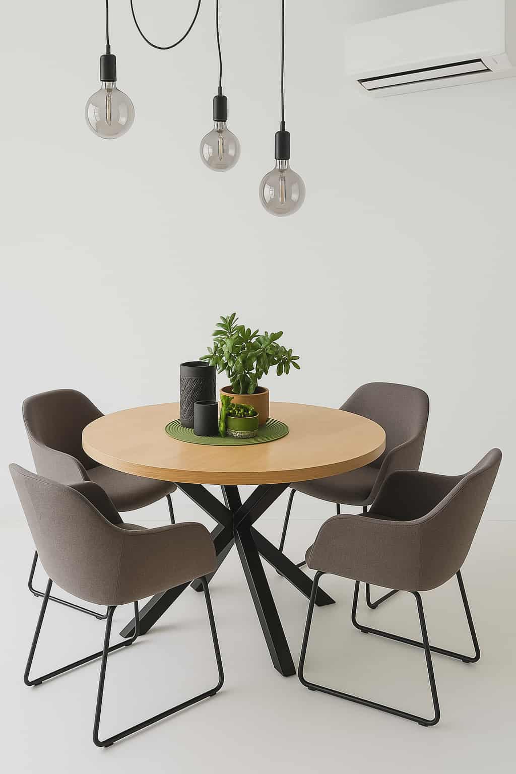 STÓŁ OKRĄGŁY INDUSTRIALNY METALOWE NOGI - obrazek 2