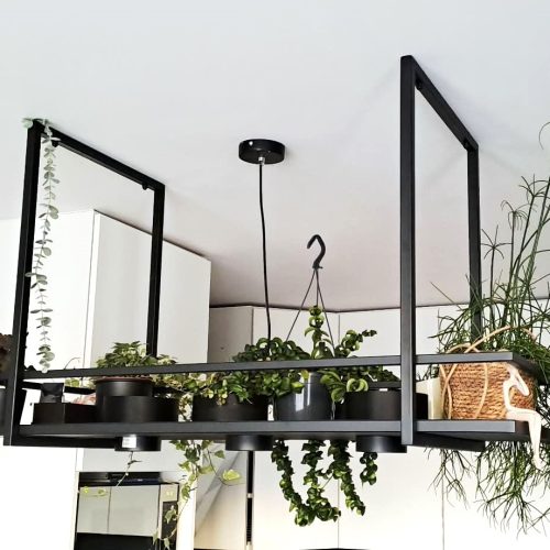 PÓŁKA WISZĄCA SUFITOWA METALOWA LOFT