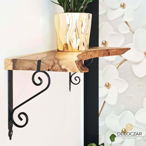 PÓŁKA DREWNIANA ORZECH WŁOSKI