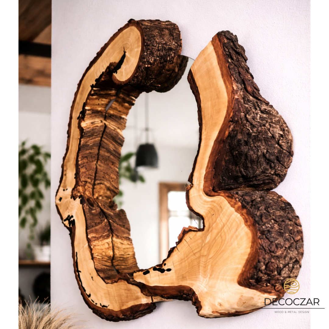 DESIGNERSKIE LUSTRO Z DREWNA LITEGO LOFT - obrazek 2