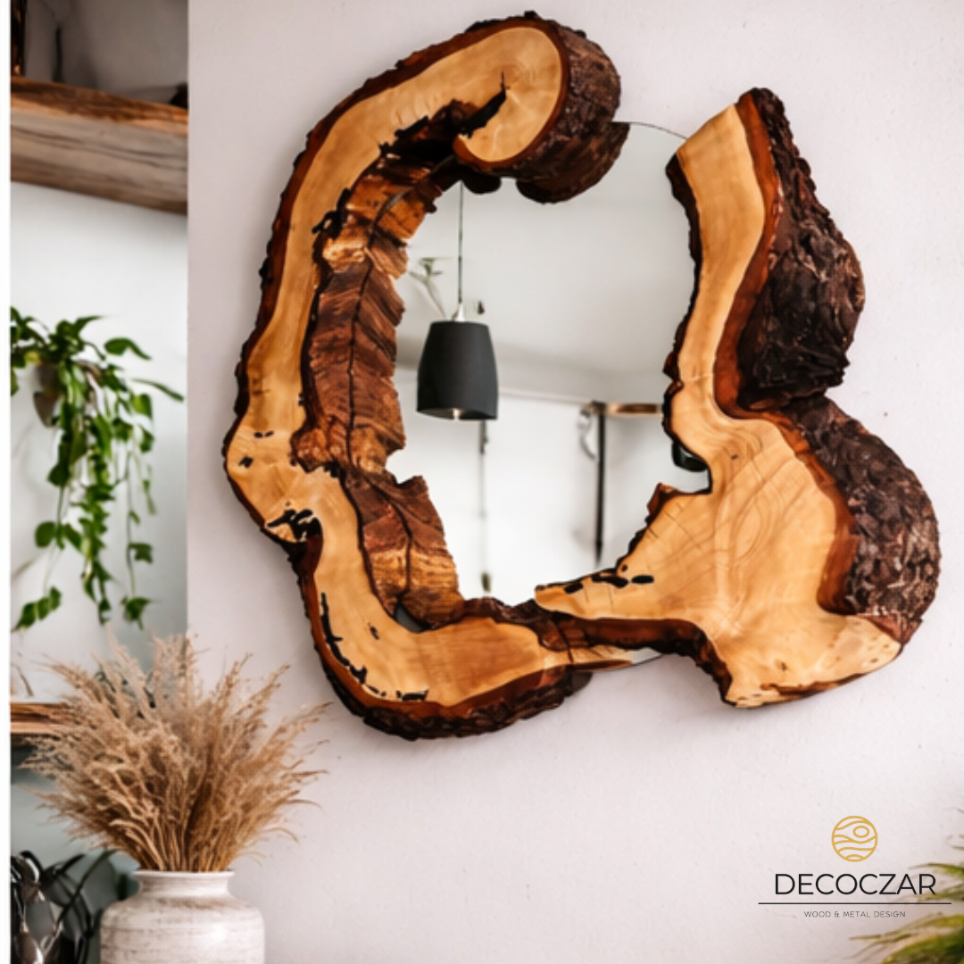 DESIGNERSKIE LUSTRO Z DREWNA LITEGO LOFT - obrazek 4